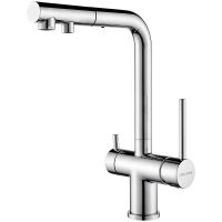 Смеситель для кухни Paulmark Serpentine Se213222-CR Хром — фото 1, Смесители для кухни