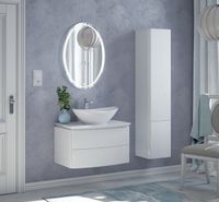 Товар: Шкаф пенал Corozo Огайо 40 SD-00000631 подвесной Белый - фото 4 Шкаф пенал Corozo Огайо 40 SD-00000631 подвесной Белый — фото 4, Пеналы для ванной комнаты