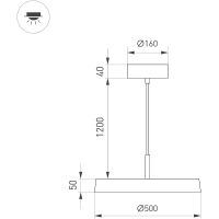 Товар: Подвесной светильник Arlight Elegant 033924(1) Белый - фото 3 Подвесной светильник Arlight Elegant 033924(1) Белый — фото 3, Подвесные светильники