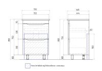 Тумба под раковину Vigo Grani 60 tn.GRI.ELI.60.2Y Белая — фото 7, Тумбы под раковину