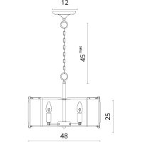 Товар: Люстра Divinare Ostin 1100/02 SP-8 Прозрачная Хром - фото 7 Люстра Divinare Ostin 1100/02 SP-8 Прозрачная Хром — фото 7, Люстры