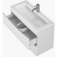 Тумба под раковину Creto Oro 70 21-W70 подвесная Белая — фото 6, Мебель для ванной