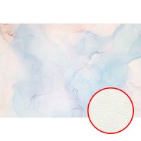 Фреска Ortograf Fluid art 34049 Фактура флок FLK Флизелин (3,6*2,4) Розовый/Голубой, Абстракция — фото 1, Фрески