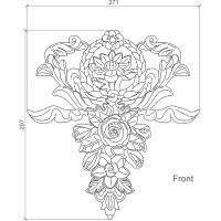 Орнамент Европласт 1.60.037 21x297x271 мм — фото 2, Колонны