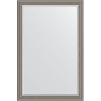 Зеркало Evoform Exclusive 176х116 BY 1317 с фацетом в багетной раме - Римское серебро 88 мм — фото 1, Мебель для ванной