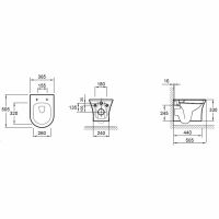 Унитаз Jacob Delafon Aleo EDAH132-0 подвесной без сиденья — фото 2, Подвесные унитазы