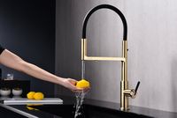 Смеситель для кухни Paulmark Tornado To213402-SBG Светлое брашированное золото — фото 11, Смесители для кухни