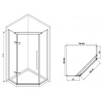 Товар: Душевой уголок Abber Ewiges Wasser 80x80 AG05080M профиль Хром стекло матовое - фото 7 Душевой уголок Abber Ewiges Wasser 80x80 AG05080M профиль Хром стекло матовое — фото 7, Душевые уголки