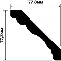 Карниз HIWOOD A1011 2000x77,8x77,8 мм — фото 2, Карнизы