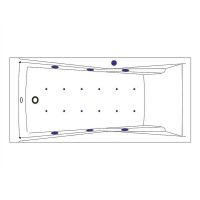 Акриловая ванна Excellent Palace 170x75 WAEX.PAL17.RELAX.BR с гидромассажем — фото 7, Ванны