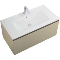 Товар: Тумба под раковину Art&Max Latina 100 AM-Latina-1000-1C-SO-BGM подвесная Серо-бежевая матовая - фото 4 Тумба под раковину Art&Max Latina 100 AM-Latina-1000-1C-SO-BGM подвесная Серо-бежевая матовая — фото 4, Мебель для ванной