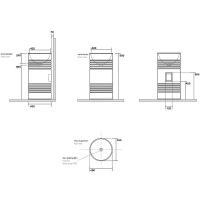 Товар: Раковина Kerasan Artwork Barrel 45 4742K31 Черная матовая - фото 5 Раковина Kerasan Artwork Barrel 45 4742K31 Черная матовая — фото 5, Раковины