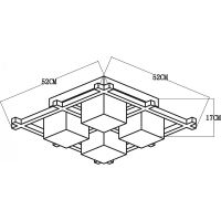 Люстра Artelamp Woods A8252PL-4CK Белая Шоколад — фото 4, Люстры