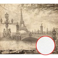 Фреска Ortograf Париж 30525 Фактура бархат FX Флизелин (3,1*2,7) Бежевый/Серый, Город — фото 1, Фрески