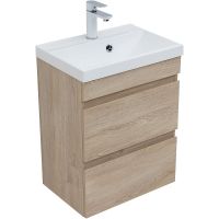 Товар: Тумба под раковину Aquanet Нота New 50 334196 подвесная Дуб светлый - фото 2 Тумба под раковину Aquanet Нота New 50 334196 подвесная Дуб светлый — фото 2, Мебель для ванной