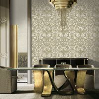 Обои Emiliana Parati Valentin Yudashkin 5 85003 Винил на флизелине (1,06*10,05) Серый/Коричневый, Дамаск — фото 3, Обои для стен