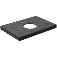 Столешница под раковину Kerama Marazzi Canaletto Роверелла 70 CN70.DL501320R Серая темная матовая — фото 1, Раковины