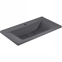 Раковина Vincea 90 VCB-3M900G Серая матовая — фото 1, Раковины встраиваемые сверху