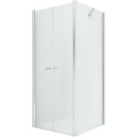 Душевой уголок New Trendy New Soleo Chrome 90x100 D-0145A/D-0093B профиль Хром стекло прозрачное — фото 1, Душевые уголки