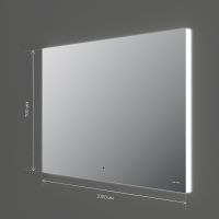 Зеркало AM.PM X-Joy 100 M85MOX11001S с подсветкой с ИК-сенсорным выключателем — фото 8, Зеркала в ванную комнату