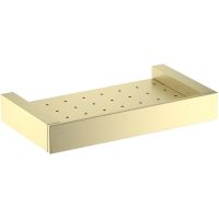 Металлическая полка Timo Petruma 15222/17 Золото матовое — фото 1, Полки для ванной и душа