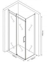 Товар: Душевой уголок Berges Melita 120х90 061018 профиль Хром стекло прозрачное - фото 3 Душевой уголок Berges Melita 120х90 061018 профиль Хром стекло прозрачное — фото 3, Душевые уголки