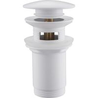 Донный клапан Abber AF0010W Click-Clack Белый — фото 1, Донные клапаны