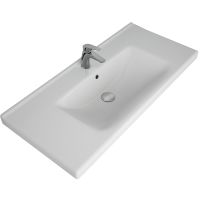 Тумба с раковиной Misty Аврора 100 УТ000024195 Белая матовая — фото 6, Тумбы с раковиной