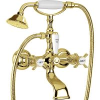 Смеситель для ванны Migliore Princeton 19375 Золото — фото 1, Смеситель для ванны