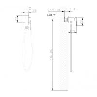Гигиенический душ со смесителем Abber Daheim AF8226 Хром — фото 4, Гигиенические души