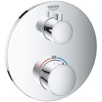 Смеситель для душа Grohe Grohtherm 24076000 с термостатом Хром — фото 1, Смеситель для душа