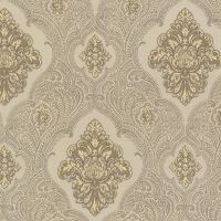 Обои Decori-Decori Mirabilia 83402 Винил на флизелине (1,06*10,05) Бежевый, Дамаск — фото 1, Обои для стен