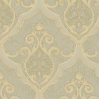 Обои Bernardo Bartalucci Giulia 84125-7 Винил на флизелине (1,06*10,05) Бежевый, Дамаск — фото 1, Обои для стен