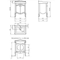 Тумба под раковину Migliore Impero 60 25967 Орех — фото 3, Тумбы под раковину