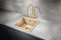 Товар: Кухонная мойка Milacio Leon 45 Cuarzo MC.77094 Бежевая - фото 3 Кухонная мойка Milacio Leon 45 Cuarzo MC.77094 Бежевая — фото 3, Кухонные мойки