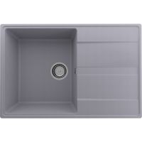 Кухонная мойка Ulgran Quartz Prima 750-05 Бетон — фото 1, Кухонные мойки
