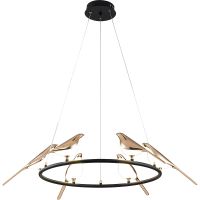 Подвесной светильник Divinare Summer 1188/06 LM-42 Белый Золото Черный — фото 1, Подвесные светильники