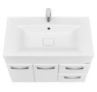 Тумба под раковину Aquaton Диор 80 1A167801DR010 подвесная Белая — фото 5, Тумбы под раковину