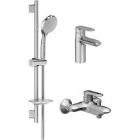 Комплект смесителей Jacob Delafon Kumin E99900RU-CP Хром — фото 1, Готовые комплекты для ванной комнаты