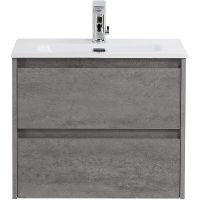 Тумба под раковину BelBagno Kraft 70 KRAFT 39-700/390-2C-SO-CG подвесная Cemento Grigio — фото 1, Тумбы под раковину