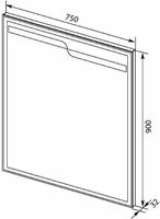 Зеркало Aquanet Модена 75 198492 с подсветкой Белое — фото 4, Зеркала в ванную комнату