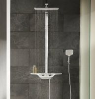 Душевая система Kludi Cockpit Discovery 8020091-00 Хром Белый — фото 13, Душевые стойки