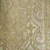 Обои Zambaiti Parati Trussardi V 21823 Винил на флизелине (0,7*10) Серебряный/Золото, Дамаск/Полоса — фото 1, Обои для стен