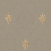 Обои Bernardo Bartalucci Gabriella 84140-6 Винил на флизелине (1,06*10,05) Серый, Дамаск — фото 1, Обои для стен