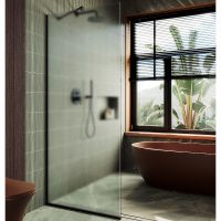 Товар: Душевая перегородка Maybah Glass MGD-680-6у 1090x1950 в узком профиле Черный стекло сатиновое - фото 1 Душевая перегородка Maybah Glass MGD-680-6у 1090x1950 в узком профиле Черный стекло сатиновое — фото 1, Душевые перегородки