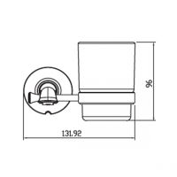 Стакан для зубных щеток Kaiser KH-4005 Бронза — фото 2, Мыльницы