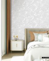 Обои Wiganford by Solo Fusion ER4807 Винил на флизелине (1,06*10,05) Серебряный/Голубой, Штукатурка — фото 2, Обои для стен