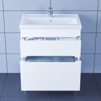 Тумба под раковину СанТа Лондон 70 224006л Белая — фото 4, Мебель для ванной