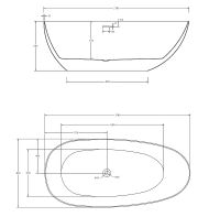 Акриловая ванна Abber AB9211 170х85 без гидромассажа — фото 6, Ванны