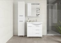 Товар: Тумба под раковину Style Line Жасмин 82 L ЛС-00000526 с бельевой корзиной Белая - фото 8 Тумба под раковину Style Line Жасмин 82 L ЛС-00000526 с бельевой корзиной Белая — фото 8, Мебель для ванной